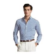 Ralph Lauren Bomull Randig Custom Fit Skjorta Blue, Herr