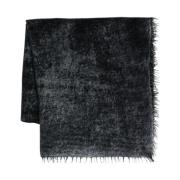 Avant Toi Navy Blue Cashmere Scarf Blue, Herr