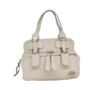 Chloé Pre-owned Pre-owned Laeder handvskor White, Dam