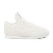 Chloé Vita Lädersneakers med Inre Kilklack White, Dam