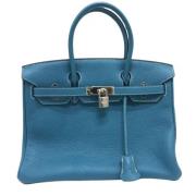 Hermès Vintage Pre-owned Laeder handvskor Blue, Dam