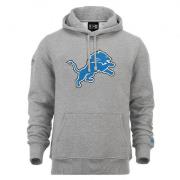 New Era Detroit Lions Laglogga Hoodie Gray, Herr