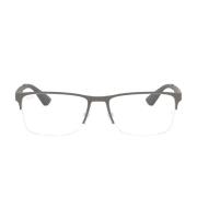 Ray-Ban Rektangulära Metall- och Nylonbågar Rx6335 2855 Gray, Unisex