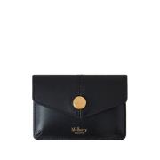 Mulberry Svart Tryckknapp Myntväska Black, Herr