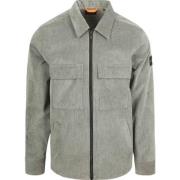 Hugo Boss Corduroy Overshirt Regular-Fit Ribbstoff Gray, Herr