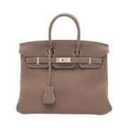 Hermès Vintage Pre-owned Laeder handvskor Beige, Dam