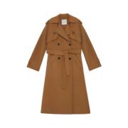 Ermanno Scervino Bältad trenchcoat i hasselnöt Brown, Dam