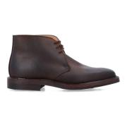 Crockett & Jones Mörkbruna Chukka Boots Brown, Herr