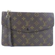 Louis Vuitton Vintage Pre-owned Canvas axelremsvskor Brown, Dam