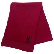 Louis Vuitton Vintage Pre-owned Ylle sjalar Red, Dam