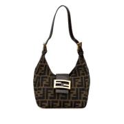 Fendi Vintage Pre-owned Canvas fendi-vskor Brown, Dam