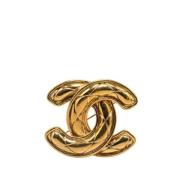 Chanel Vintage Pre-owned Guld chanel-smycken Yellow, Dam