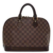 Louis Vuitton Vintage Pre-owned Canvas handvskor Brown, Dam