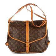 Louis Vuitton Vintage Pre-owned Tyg handvskor Brown, Dam