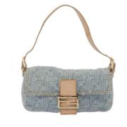 Fendi Vintage Pre-owned Canvas fendi-vskor Blue, Dam