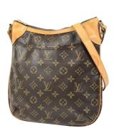 Louis Vuitton Vintage Pre-owned Canvas axelremsvskor Brown, Dam