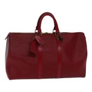 Louis Vuitton Vintage Pre-owned Laeder handvskor Red, Dam