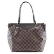 Louis Vuitton Vintage Pre-owned Canvas axelremsvskor Brown, Dam