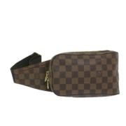 Louis Vuitton Vintage Pre-owned Canvas axelremsvskor Brown, Dam