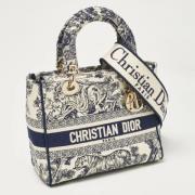 Dior Vintage Pre-owned Canvas totevskor Blue, Dam