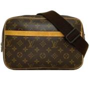 Louis Vuitton Vintage Pre-owned Canvas axelremsvskor Brown, Dam