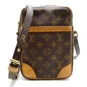 Louis Vuitton Vintage Pre-owned Canvas axelremsvskor Brown, Dam