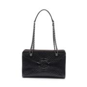 Chanel Vintage Pre-owned Laeder crossbodyvskor Black, Dam