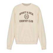 Sporty & Rich Sweatshirt från Ivy League-kollektionen Beige, Unisex