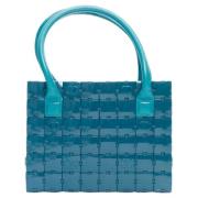 Chanel Vintage Pre-owned Laeder totevskor Blue, Dam