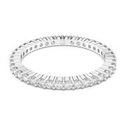 Swarovski Rund Vit Rhodium Ring White, Dam