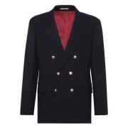 Brunello Cucinelli Klassisk Blazer för Män Black, Herr