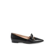 Dee Ocleppo Elegant Läder Båge Ballerina Flats Black, Dam