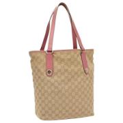 Gucci Vintage Pre-owned Canvas gucci-vskor Beige, Dam