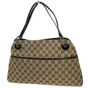 Gucci Vintage Pre-owned Canvas gucci-vskor Brown, Dam