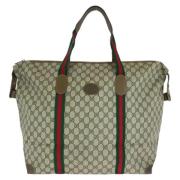 Gucci Vintage Pre-owned Canvas resvskor Beige, Dam