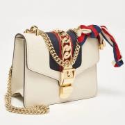 Gucci Vintage Pre-owned Tyg gucci-vskor White, Dam