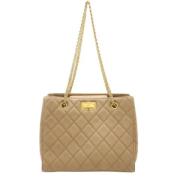 Chanel Vintage Pre-owned Laeder chanel-vskor Beige, Dam