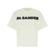 Jil Sander Kortärmad T-shirt Beige, Dam