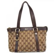 Gucci Vintage Pre-owned Canvas gucci-vskor Brown, Dam