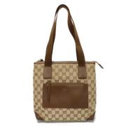 Gucci Vintage Pre-owned Canvas gucci-vskor Beige, Dam