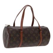 Louis Vuitton Vintage Pre-owned Canvas handvskor Brown, Dam