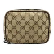 Gucci Vintage Pre-owned Canvas gucci-vskor Beige, Dam