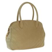 Chanel Vintage Pre-owned Laeder handvskor Beige, Dam