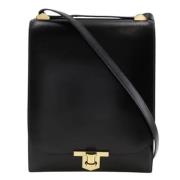 Hermès Vintage Pre-owned Laeder crossbodyvskor Black, Dam