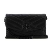 Tory Burch Stilren Svart Läder Crossbody-väska Black, Dam