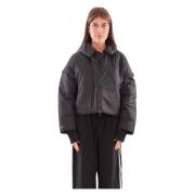 Y-3 Svart Kort Vadderad Jacka Black, Dam