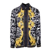 Versace Jeans Couture Viskos Skjorta Multicolor, Herr