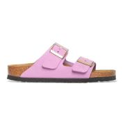 Birkenstock Nubuckläder Sandaler i Crocus Pink, Dam