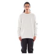 C.p. Company Vanisé Lens Stickad Fleece White, Herr