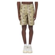 Pleasures Grön Cracked Rattle Shorts Green, Herr